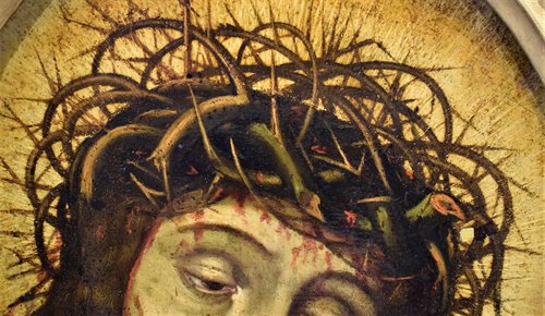 "Ecce Homo" Huile sur cuivre